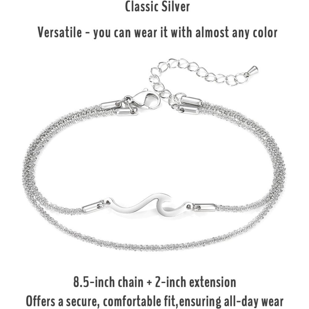 Beautifully Packaged Adjustable Silver Anklets - … - image 5